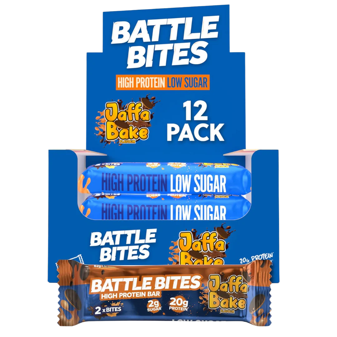 Battle Bites Jaffa Bake Protein bar 62g - Case of 12