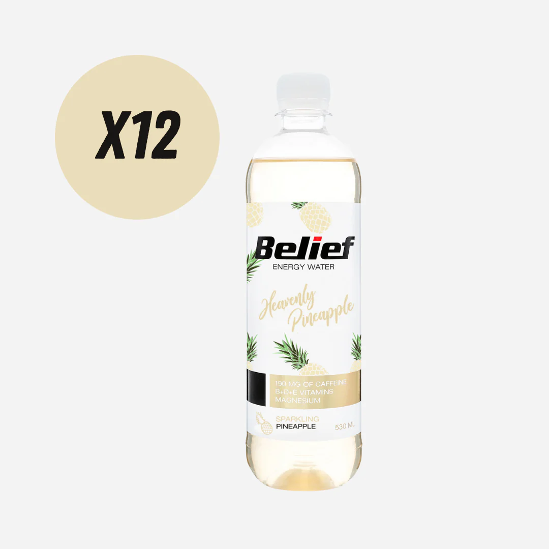 Belief Energy Water Pineapple 530ml - Case of 12 - Image 2