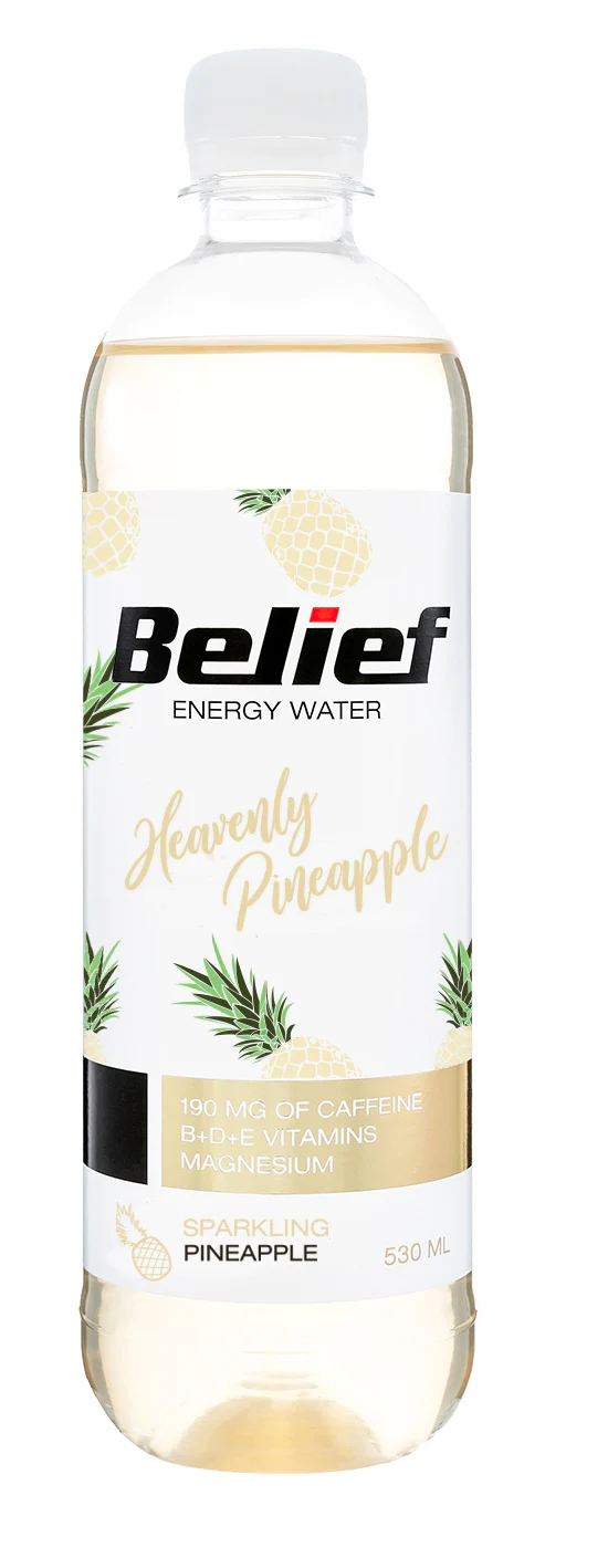 Belief Energy Water Pineapple 530ml - Case of 12 - Image 3