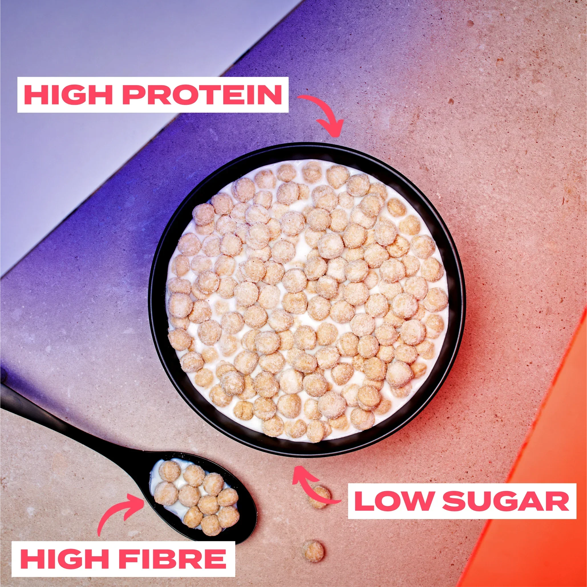 ELEAT Vanilla Flavour High Protein Cereal 50g - Case of 8 - Image 3