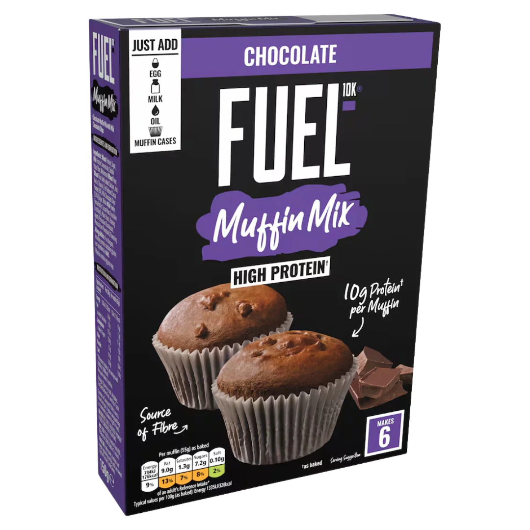 Fuel10k High Protein Chocolate Muffin Mix 150g - Case of 7 [Best Before: 31/05/2025] - Image 2