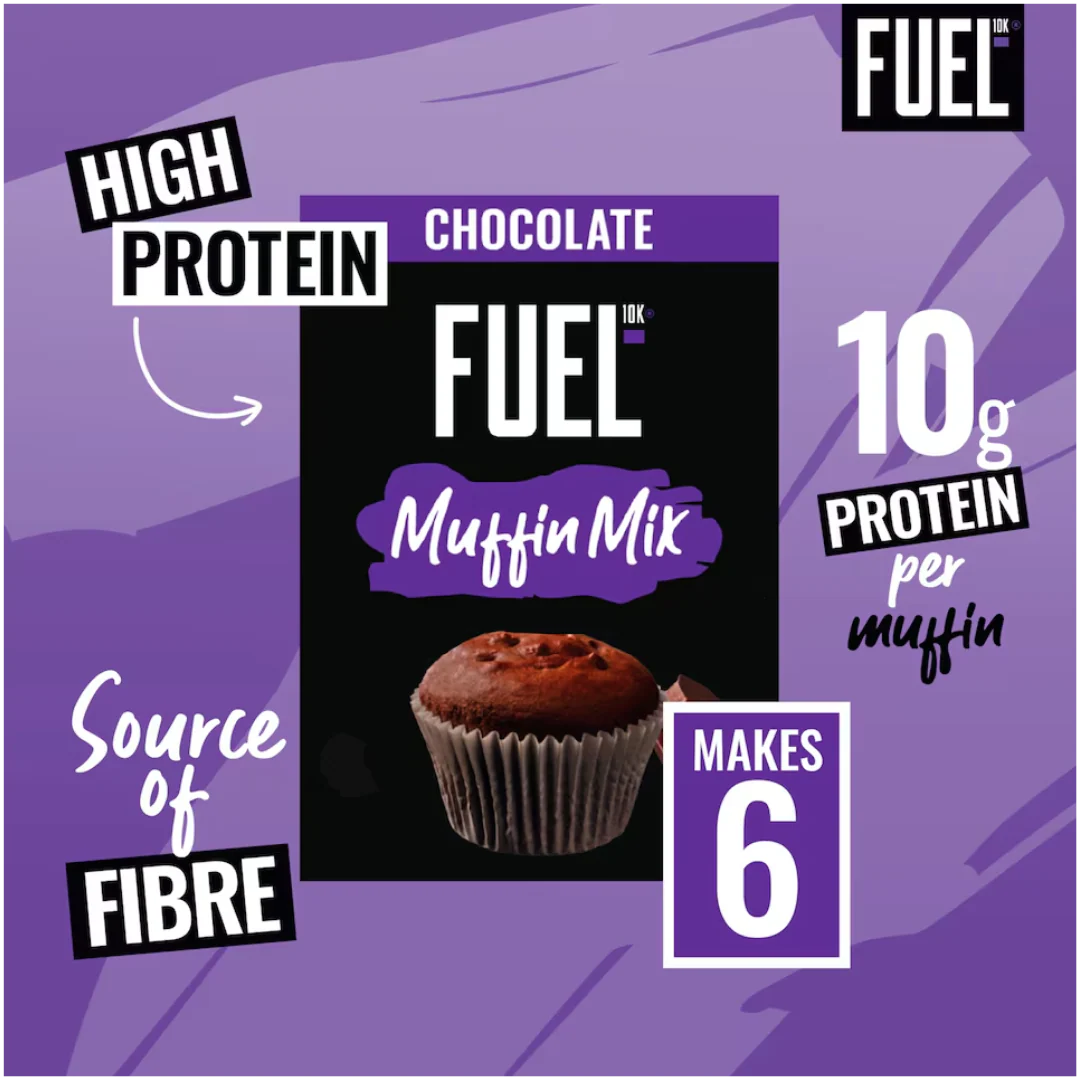Fuel10k High Protein Chocolate Muffin Mix 150g - Case of 7 [Best Before: 31/05/2025] - Image 3