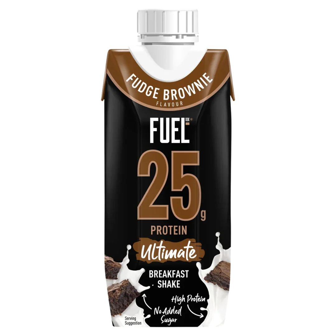 Fuel10k Ultimate Breakfast Shake Fudge Brownie 330ml - Case of 8 [Best Before: 05/11/2025] - Image 2