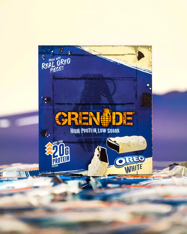Grenade Oreo White Chocolate Flavour Protein bar 60g - Case of 12 [Best Before: 05/11/2025] - Image 5