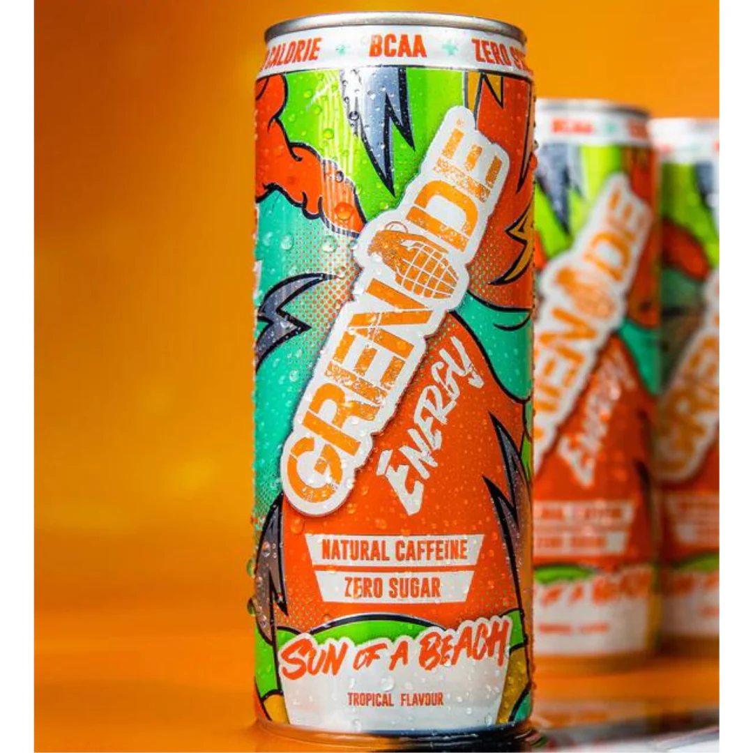 Grenade Sun Of A Beach Tropical Flavour Energy Drink 330ml [Best Before: 28/02/2025] - Image 3