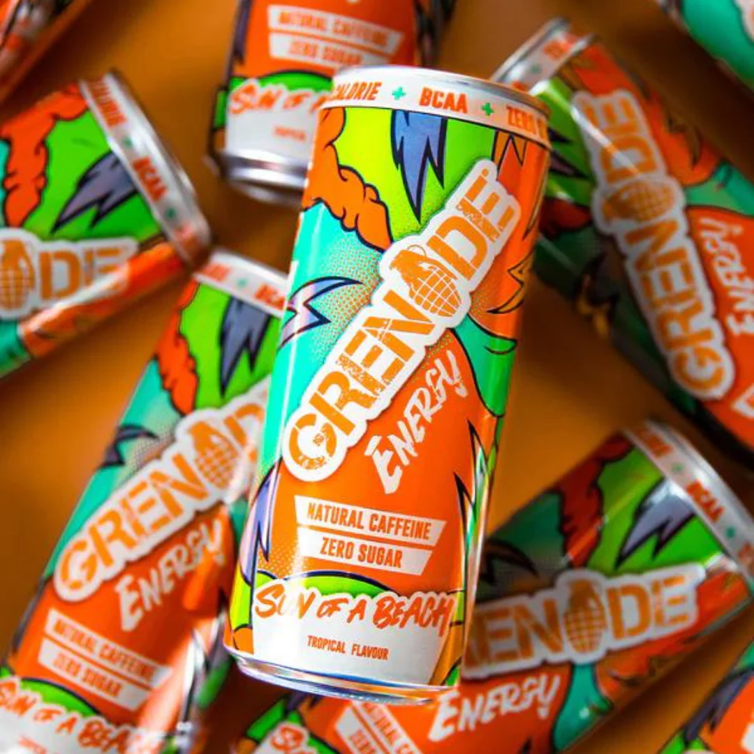 Grenade Sun Of A Beach Tropical Flavour Energy Drink 330ml [Best Before: 28/02/2025] - Image 4