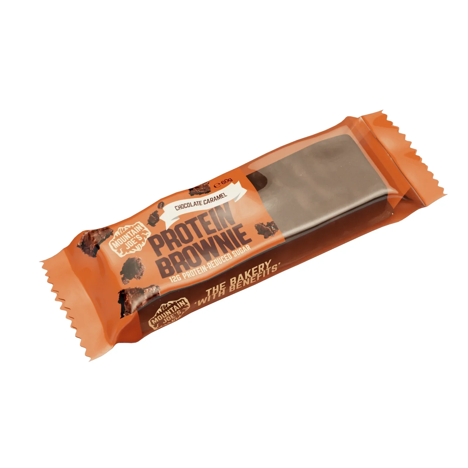 Mountain Joe's Chocolate Caramel Protein Brownie 60g - Case of 10 - Image 3