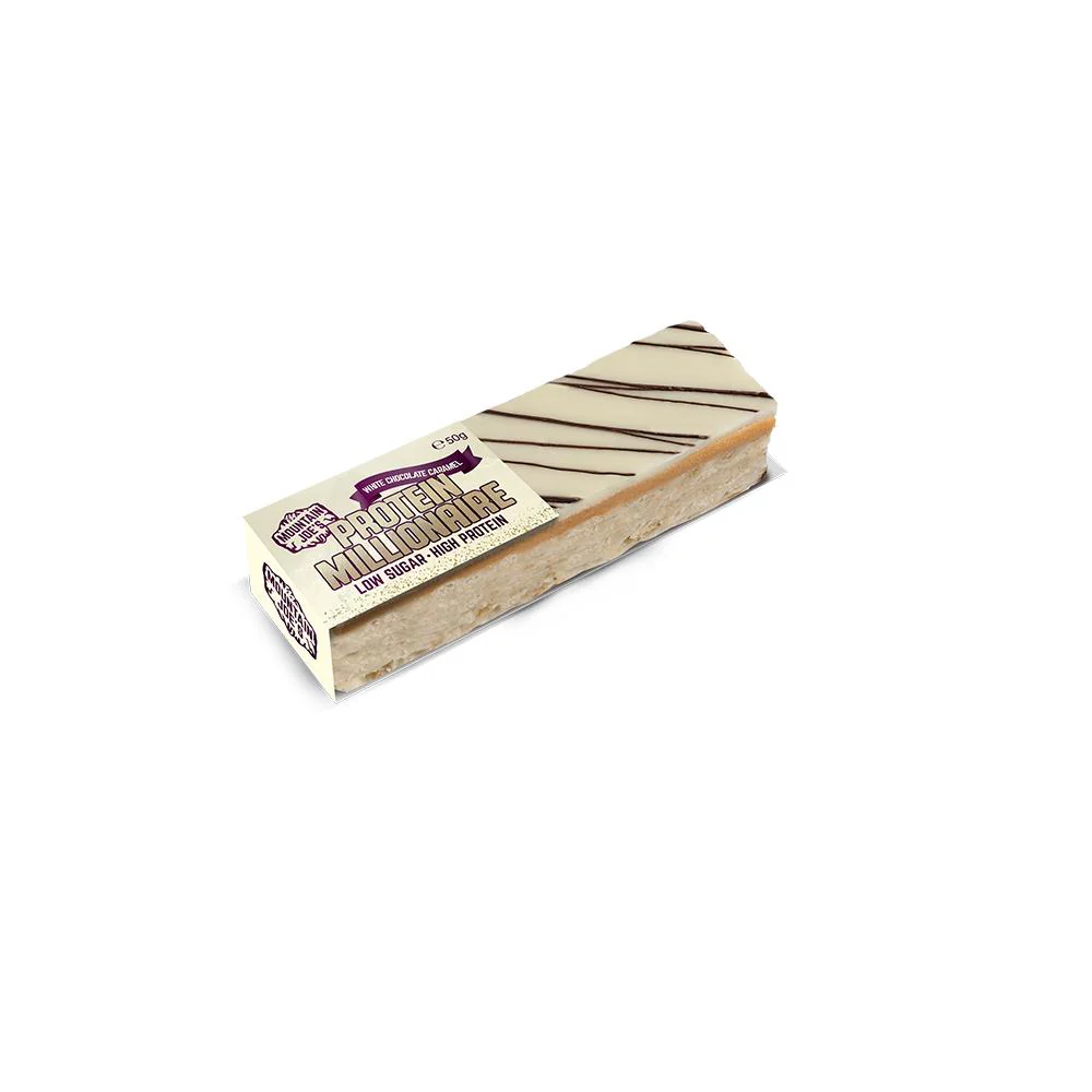 Mountain Joe's White Chocolate Caramel Protein Millionaire 50g - Case of 10 - Image 3
