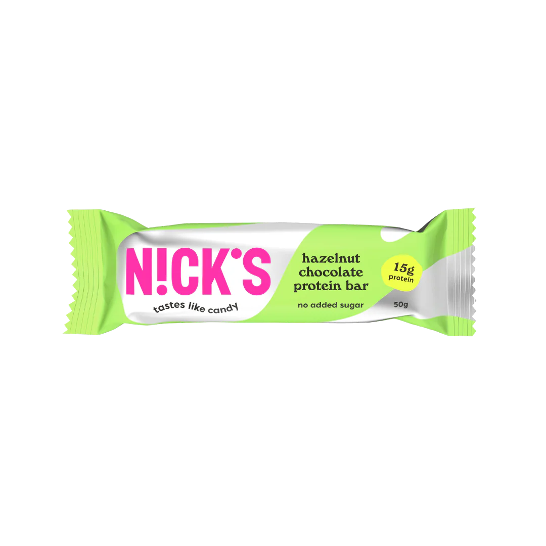 Nick's Hazelnut Chocolate flavour Protein bar 50g - Case of 12 - Image 2