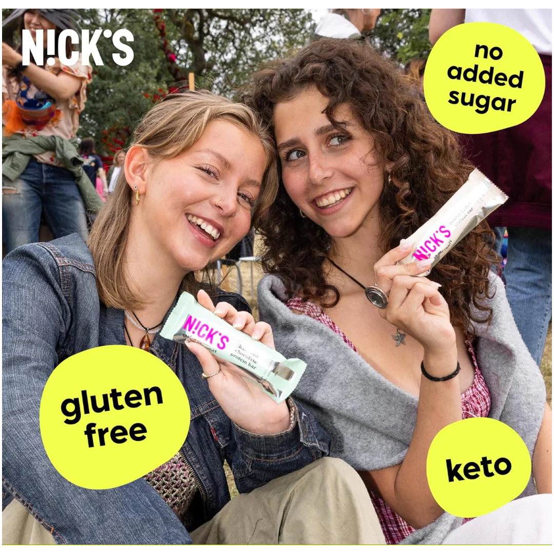 Nick's Hazelnut Chocolate flavour Protein bar 50g - Case of 12 - Image 4