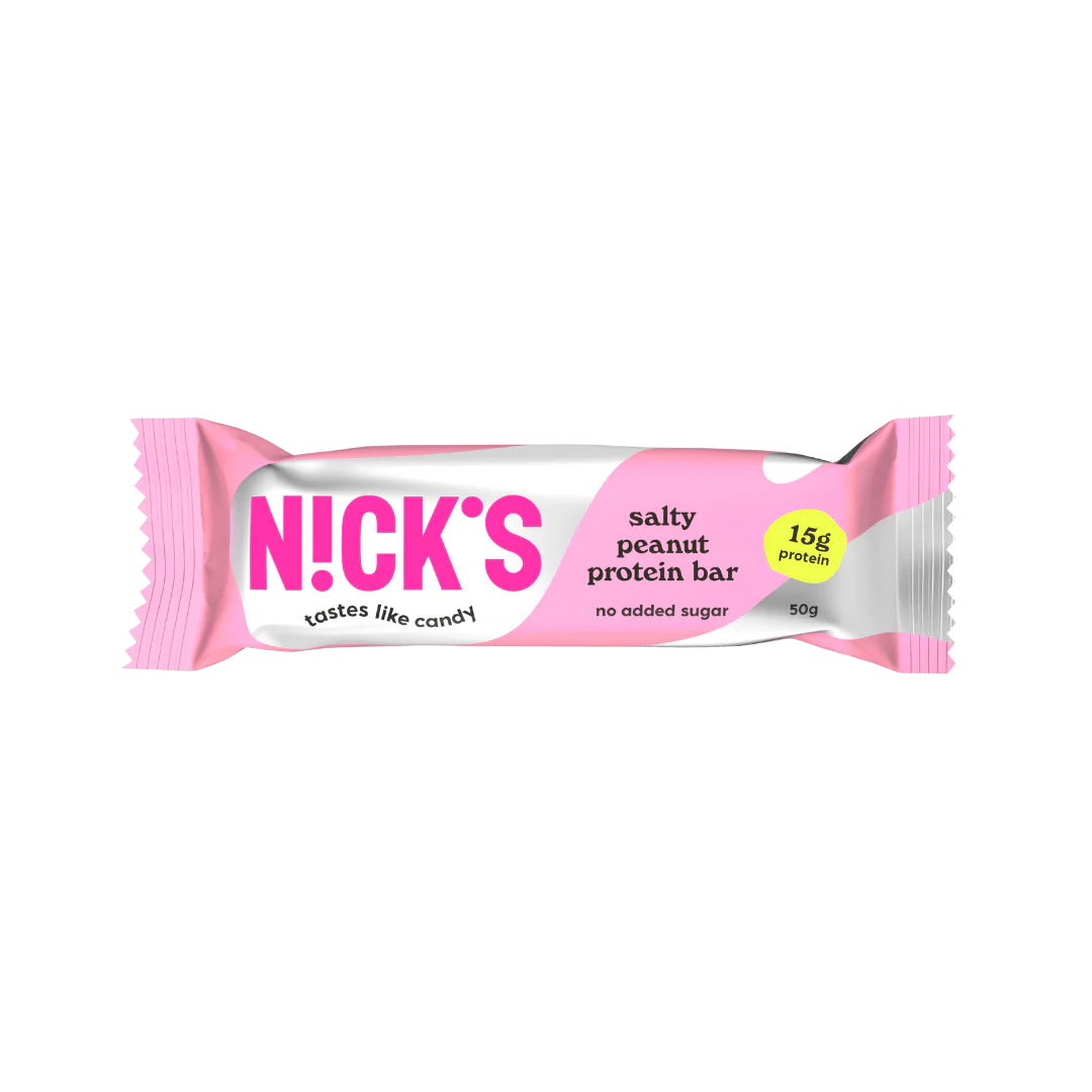 Nick's Salty Peanut flavour Protein bar 50g - Case of 12 - Image 2