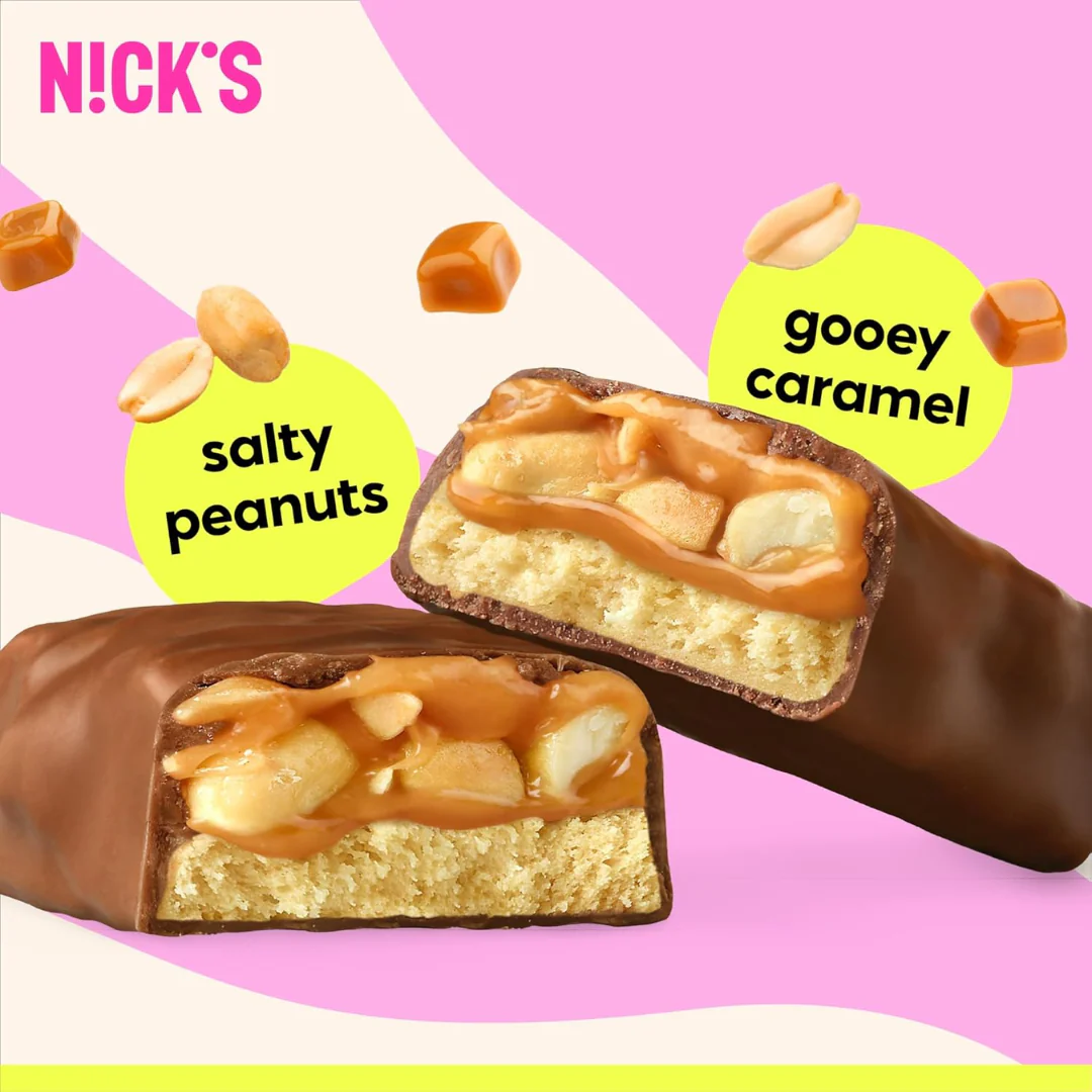 Nick's Salty Peanut flavour Protein bar 50g - Case of 12 - Image 3