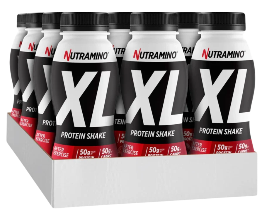 Nutramino XL Strawberry Flavour Protein Shake 475ml - Case of 12 [Best Before: 04/08/2025]