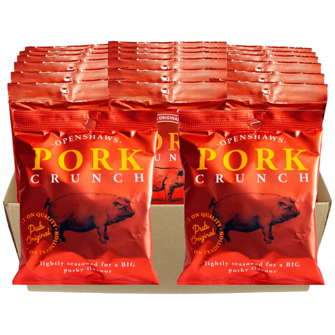 Openshaws Pork Crunch 20g - Case of 24 [Best Before: 11/04/2026]