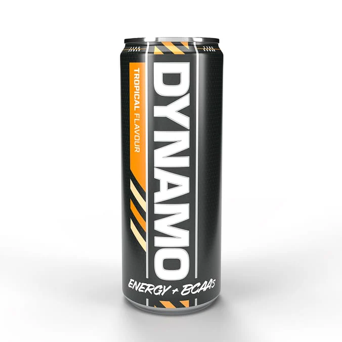 Protein Dynamix Dynamo Tropical Energy Drink 330ml - Case of 12 [Best Before: 31/12/2025] - Image 2
