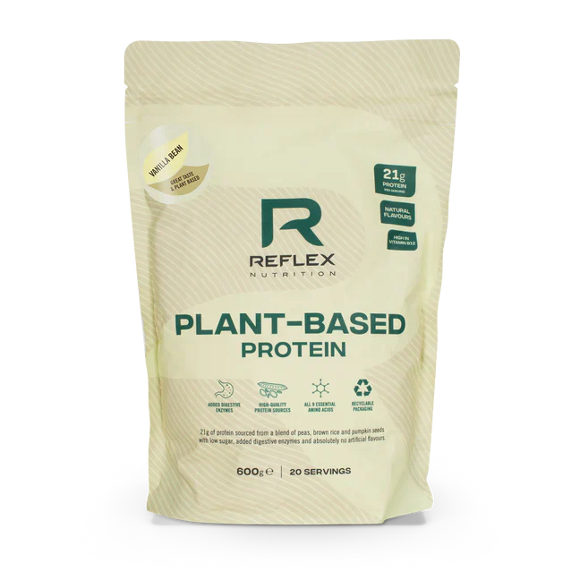 Reflex Nutrition Vanilla Bean Plant Based Protein Powder 600g [Best Before: 29/03/2026]
