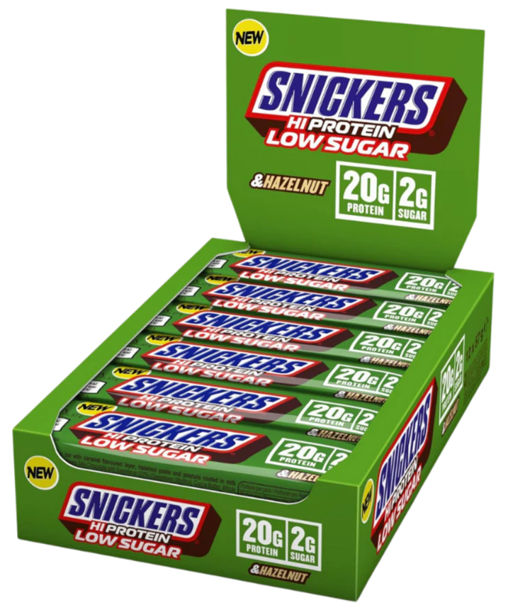 Snickers Hazelnut Hi Protein Bars 57g - Case of 12 [Best Before: 26/11/2025]