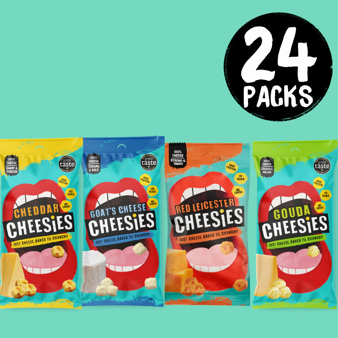 The Curators Cheesies Variety Pack - Case of 24 x 20g [Best Before: 30/01/2026] - Image 2
