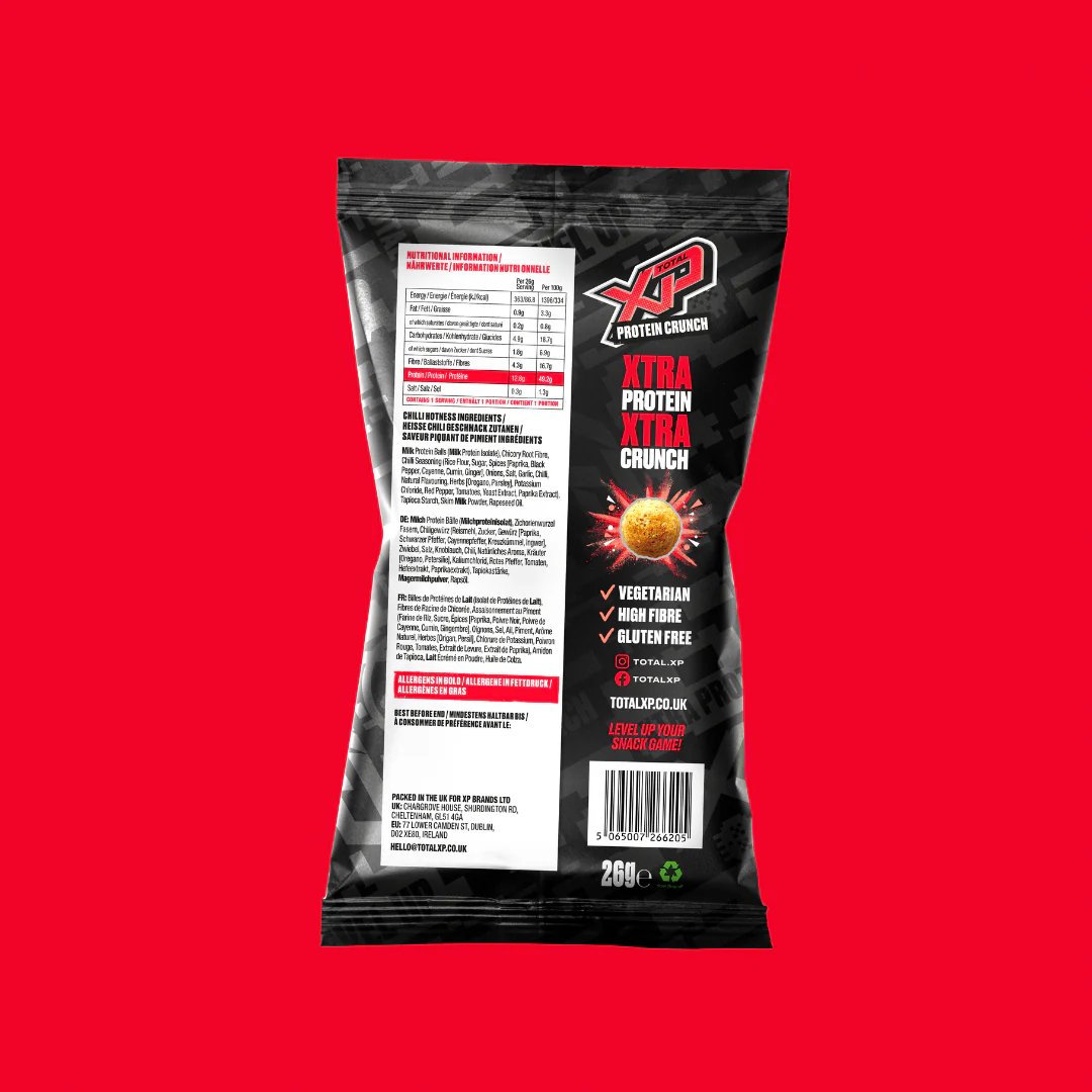 Total XP Protein Crunch Chilli Hotness Flavour 26g - Case of 12 - Image 3