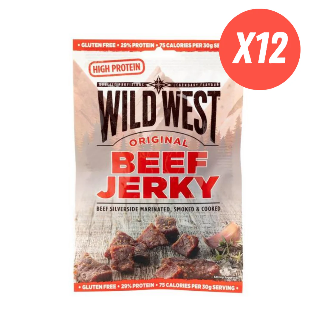 Wild West Original Flavour Beef Jerky 35g - Case of 12