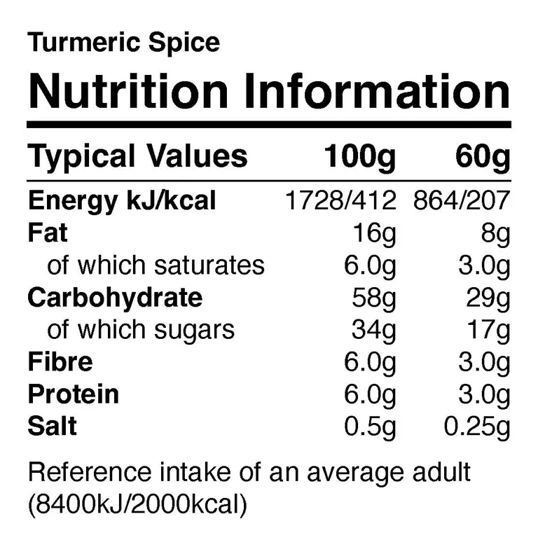 NutriFX Workfit Turmeric Spice Spark Bites (5 x 50g multipack) [Best Before: 03/12/2025] - Image 5